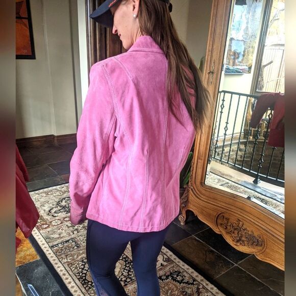 Vintage Pink 🩷 Suede Jacket by John Paul Richard - Picture 2 of 12